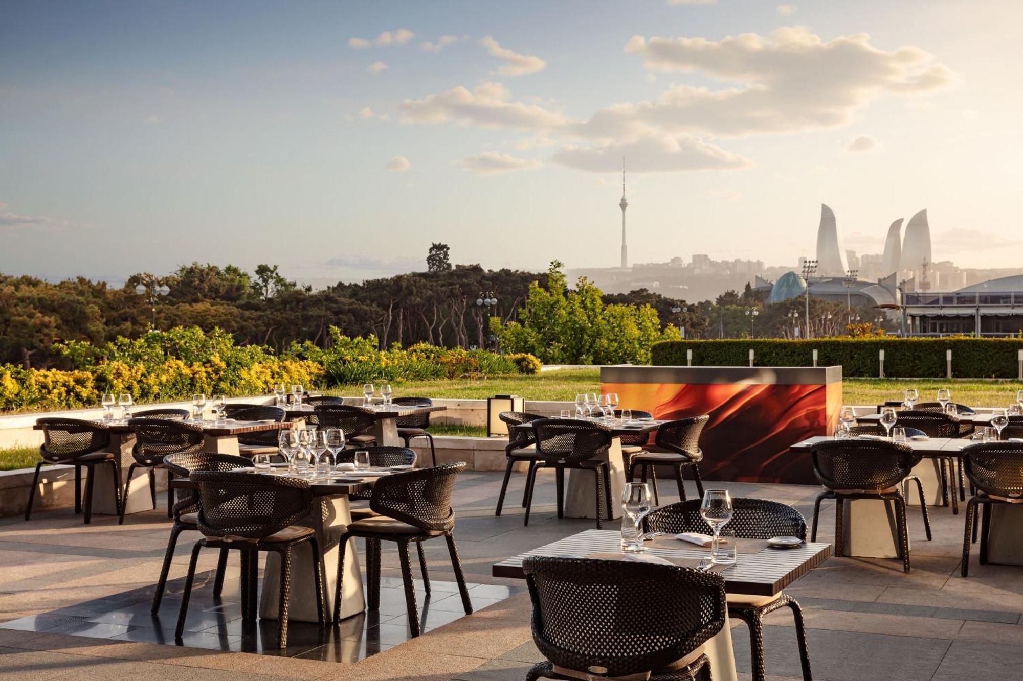 Jw Marriott Absheron Baku Hotel Екстериор снимка View from the restaurant